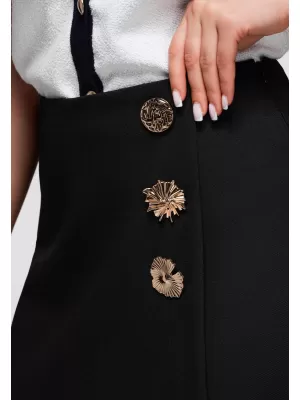 Pantaloni scurți de damă OMBRE OW-ST-E0007 NEGRU
