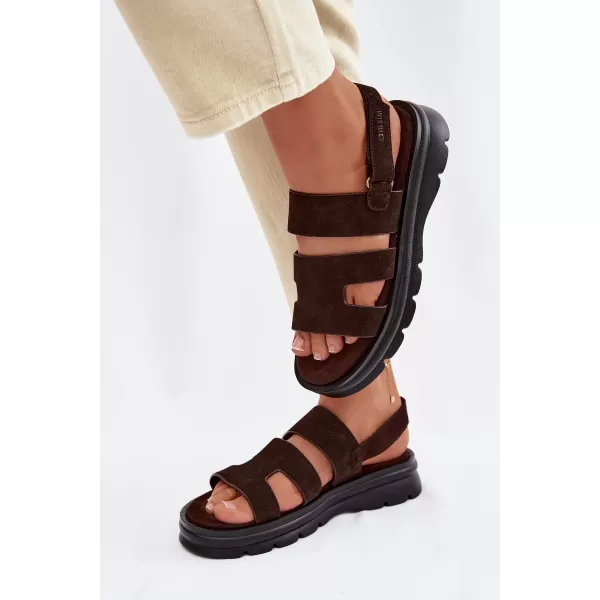  Sandale de dama BIG STAR SHOES TT274483 MARO/BEJ 