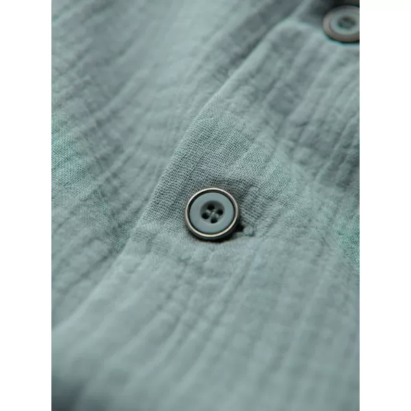  Cămașă pentru bărbați OMBRE OM-SHSS-0223 VERDE PASTEL 