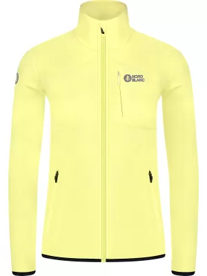Hanorac ușor de damă din fleece NORDBLANC MAPLE NBSFL8374 GALBEN DESCHIS