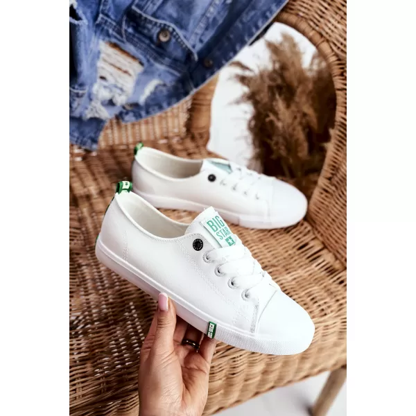  Adidași de damă BIG STAR SHOES GG274006 ALB/VERDE 
