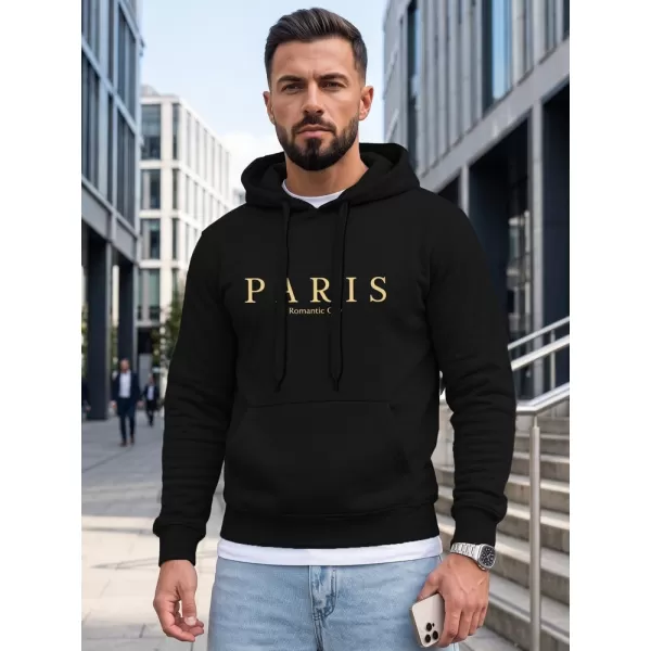  Hanorac pentru bărbați DSTREET NX5147BX-03-09 NEGRU 