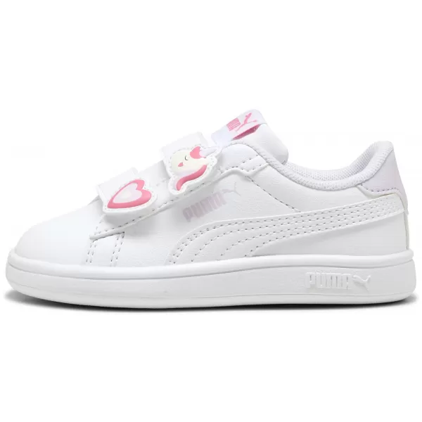  Adidași pentru copii PUMA SMASH 3.0 BADGES V INF 397287-07 PUMA ALB/TRANDAFIR MAGIC 
