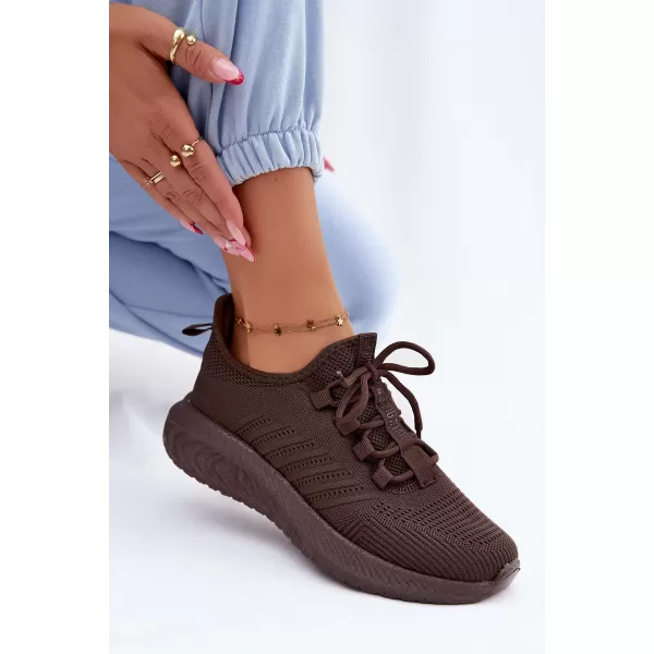 Adidași de damă BIG STAR SHOES UU274055 MARO/BEJ 