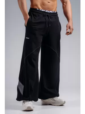 Pantaloni de trening largi NEBBIA PRIMAL 879 NEGRU