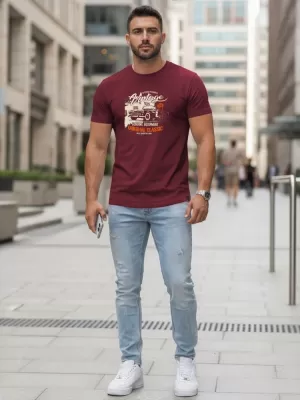 Tricou pentru bărbați DSTREET NX5082R CLARET