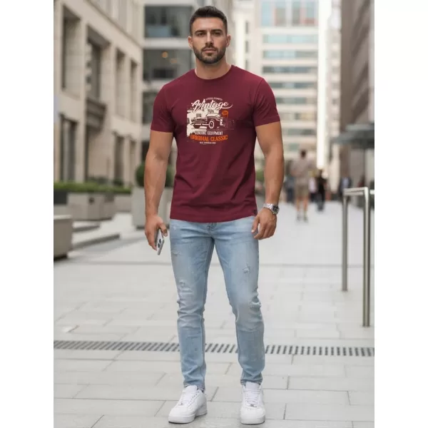  Tricou pentru bărbați DSTREET NX5082R CLARET 