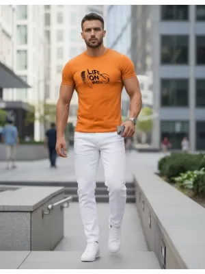 Tricou pentru bărbați DSTREET NX5016R-OR PORTOCALE