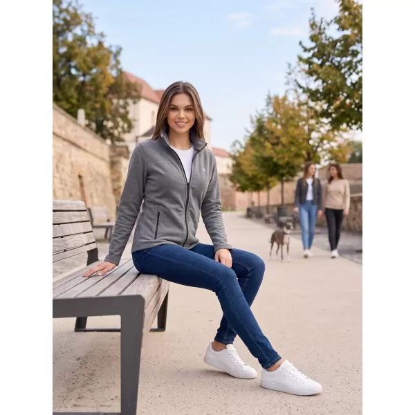  Hanorac de damă din fleece ALTISPORT ALW002852 EVIDENȚIERE NEAGRĂ 