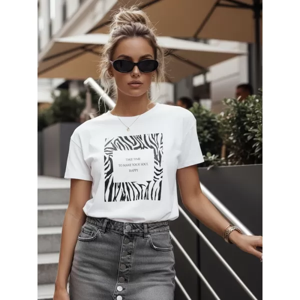  Tricou pentru femei DSTREET RY2499 ALB 