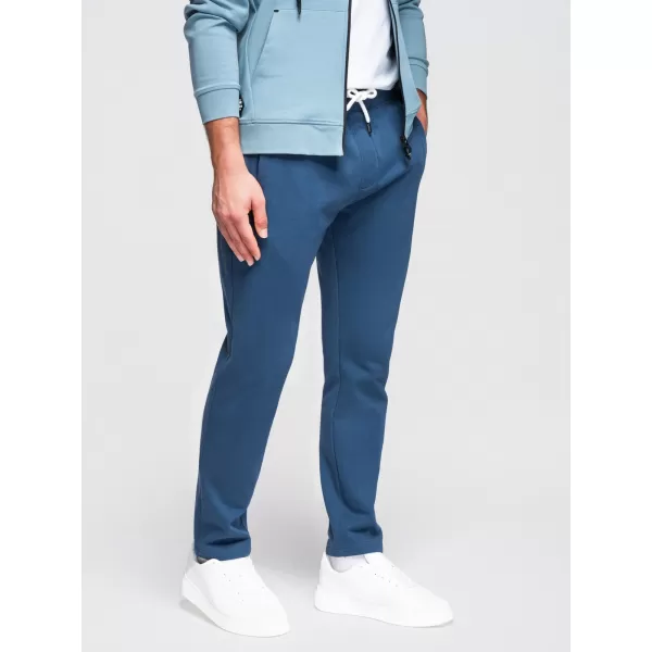  Pantaloni pentru bărbați OMBRE OM-PABS-0304 ALBASTRU ÎNCHIS 