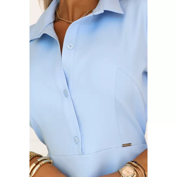  Rochie NUMOCO 286-10 ALBASTRU CERUL 