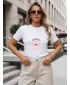 Tricou pentru femei DSTREET NX8056RY-WH ALB