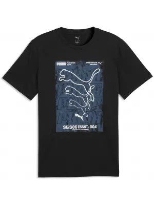 Tricou pentru bărbați PUMA GRAPHICS BOX TEE 69436601 PUMA NEGRU
