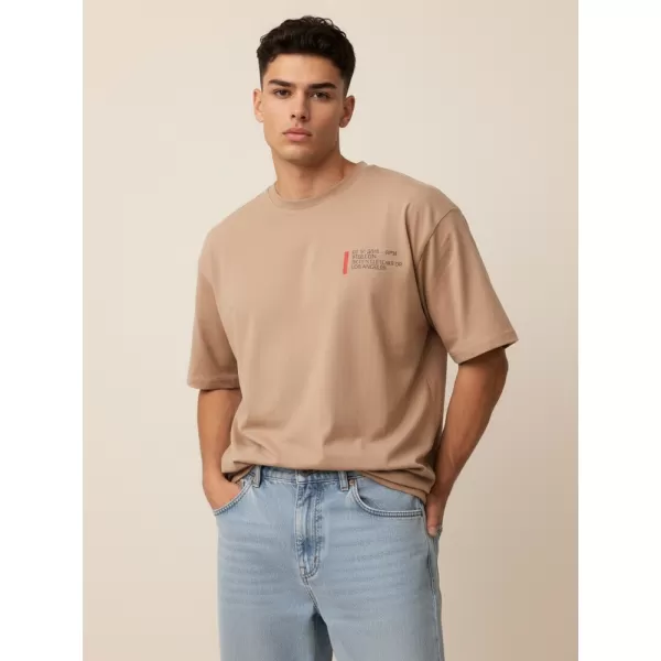  Tricou pentru bărbați DSTREET RX5303 CARAMEL 