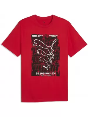 Tricou pentru bărbați PUMA GRAPHICS BOX TEE 69436611 PENTRU TOTDEAUNA ROȘU