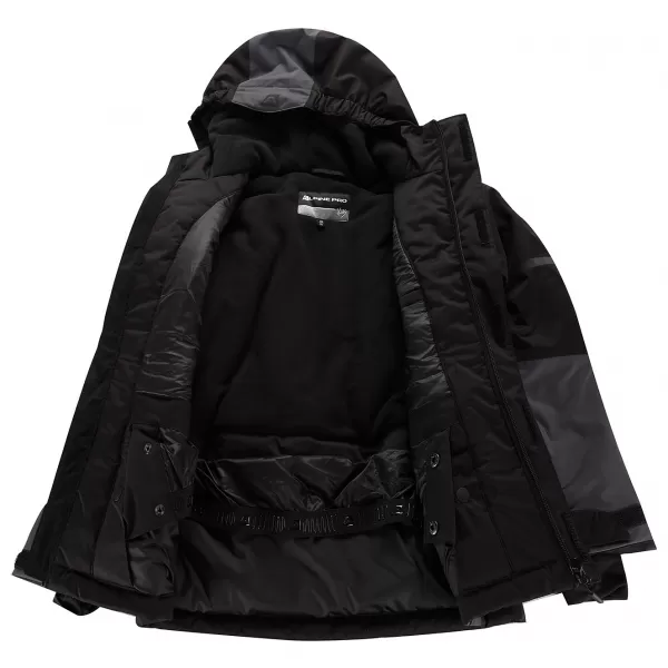  Geaca de schi pentru copii ALPINE PRO DEARO 3 NEGRU 