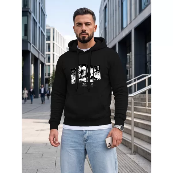  Hanorac pentru bărbați DSTREET NX5146BX-03-09 NEGRU 