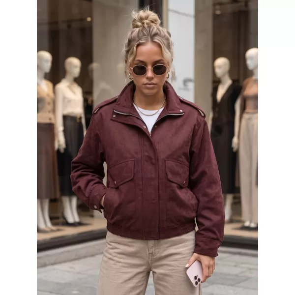  Geaca de dama DSTREET TY6066 BURGUNDIA 