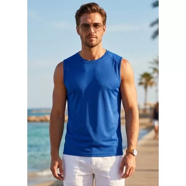  Maieu sport pentru bărbați MALFINI BREEZE 820 ALBASTRU REGAL 