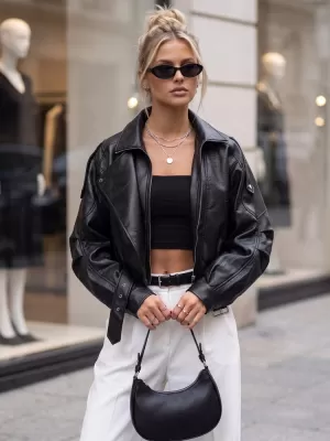 Geaca de dama DSTREET TY5844 NEGRU