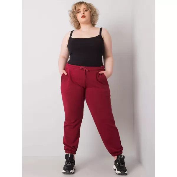  Pantaloni de trening pentru femei BASIC FEEL GOOD RV-DR-6331.86 BURGUNDIA 