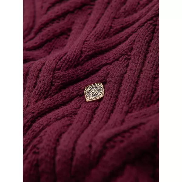  Pulover pentru bărbați OMBRE OM-SWSW-0190 BURGUNDIA 