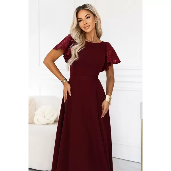  Rochie NUMOCO 694-3 CLARET 
