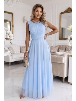 Rochie de femei NUMOCO 678-1 ALBASTRU DESCHIS