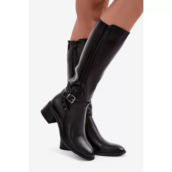  Cizme de dama SERGIO LEONE KZ-07 NEGRU 