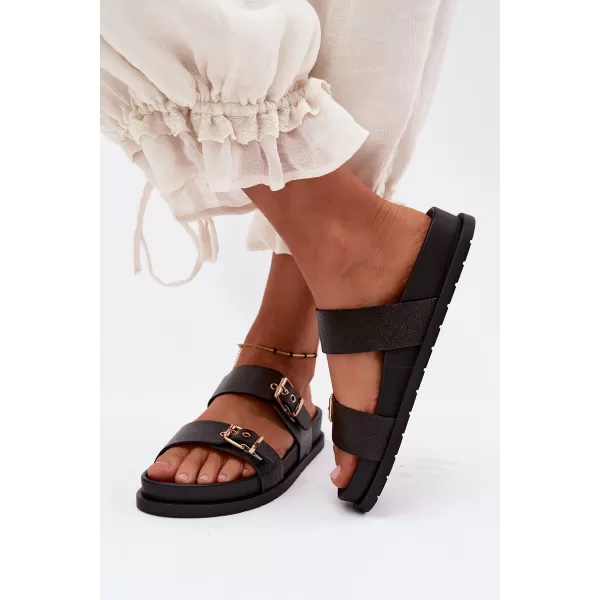  Papuci de damă BOTO LS-873-01 NEGRU 