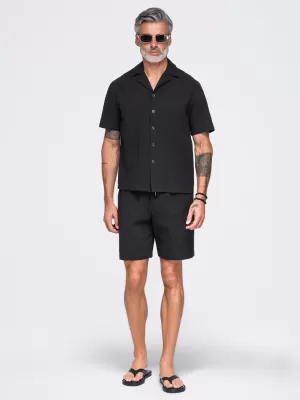 Pantaloni scurți pentru bărbați OMBRE OM-SRCS-0209 NEGRU