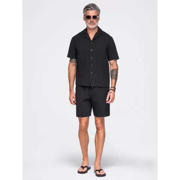  Pantaloni scurți pentru bărbați OMBRE OM-SRCS-0209 NEGRU 
