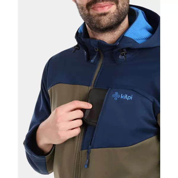  Jachetă softshell pentru bărbați KILPI ONTAVIO-M 1M0112KI KAKI 