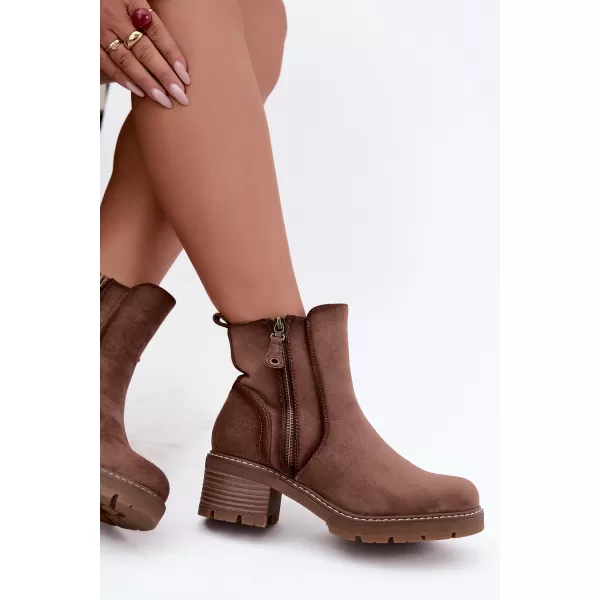  Botine de dama S.BARSKI HY62-8101 CAFEA 