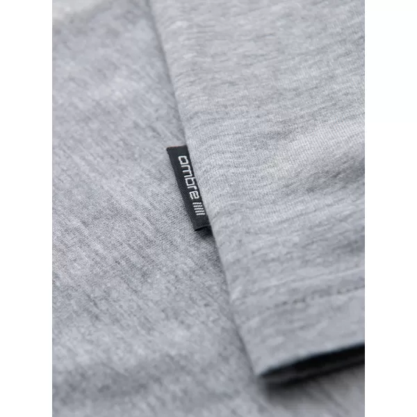  Maiou bărbătesc OMBRE OM-TSBT-0272 MELANGE GRI 