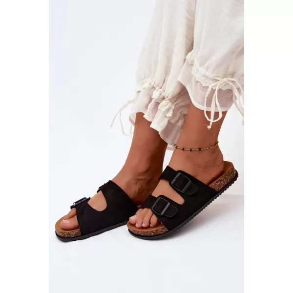  Papuci de damă BOTO 56301-1 NEGRU 