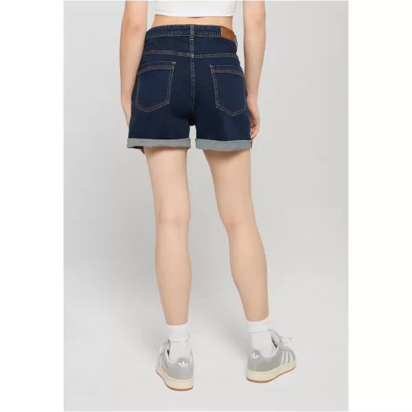  Pantaloni scurți de damă URBAN CLASSICS TB8371 ALBASTRU ÎNCHIS SPĂLAT 