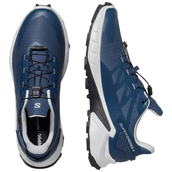  Pantofi pentru bărbați SALOMON SUPERCROSS 4 GORE-TEX L45447400 VRAJIT/ROCA LUNARA/NEGRU 