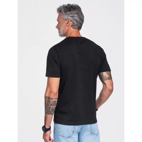  Tricou pentru bărbați OMBRE OM-TSPT-0299 NEGRU 