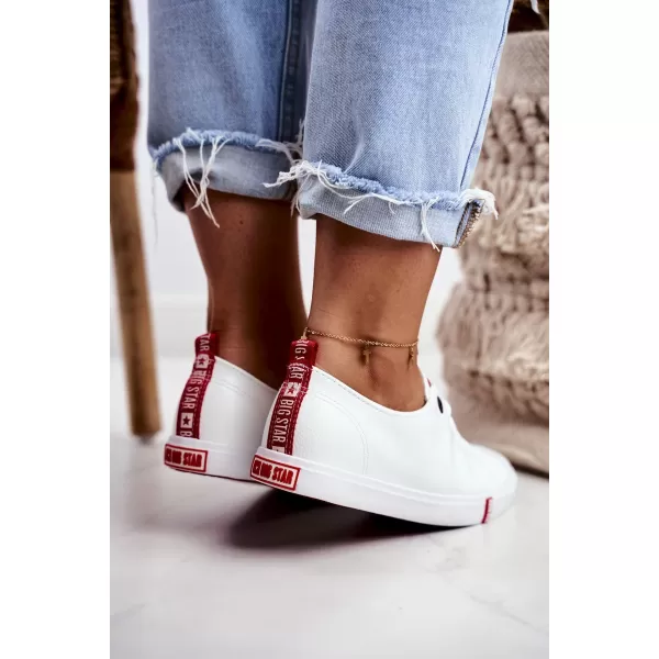  Adidași de damă BIG STAR SHOES GG274005 ALB/ROSU 