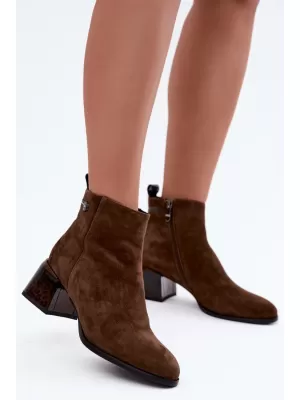 Botine de dama BOTO 26BT24-398 CAFEA