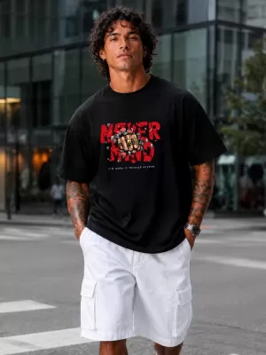 Tricou pentru bărbați DSTREET NX1021R-BK-O NEGRU