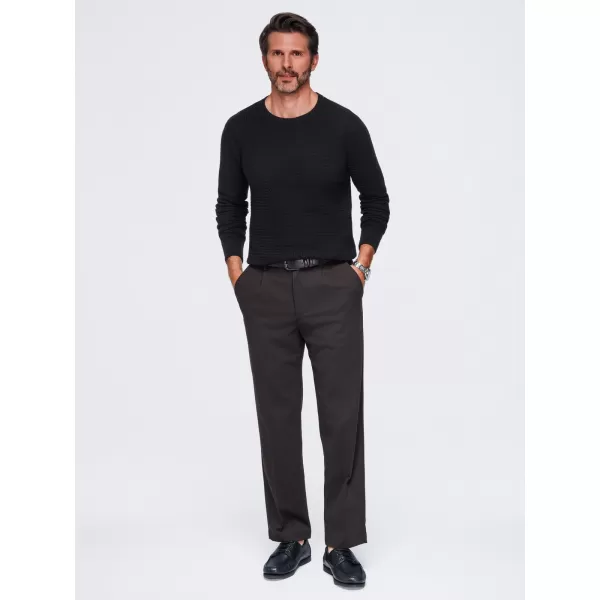  Pulover pentru bărbați OMBRE OM-SWSW-0119 NEGRU 