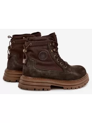 Pantofi pentru bărbați BIG STAR SHOES UU174254 UMBRE MARO/BEJ