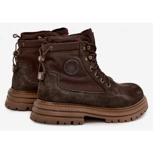  Pantofi pentru bărbați BIG STAR SHOES UU174254 UMBRE MARO/BEJ 