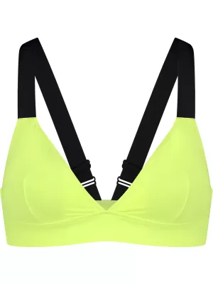 Top bikini dama NORDBLANC LOVELINESS NBSSS8212 GALBEN STRĂLUCITOR