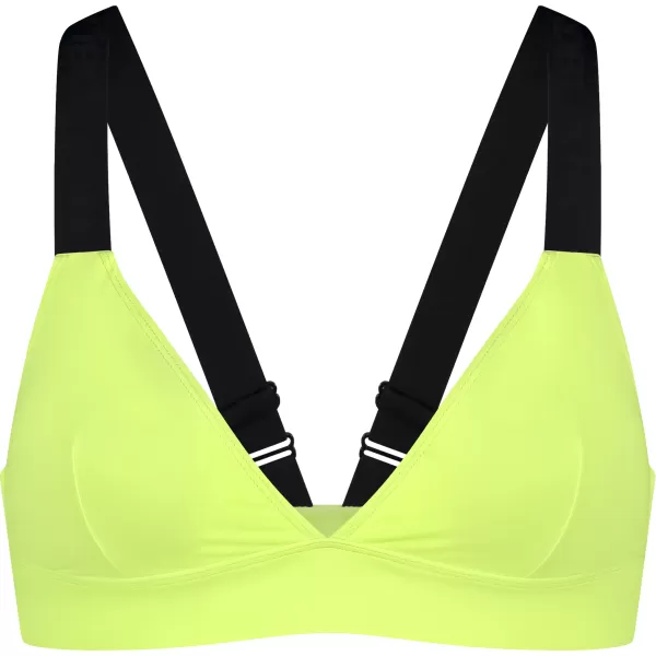  Top bikini dama NORDBLANC LOVELINESS NBSSS8212 GALBEN STRĂLUCITOR 