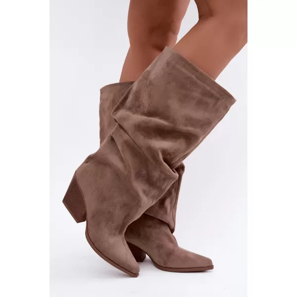  Cizme de dama BOTO 2580A-1 KAKI 
