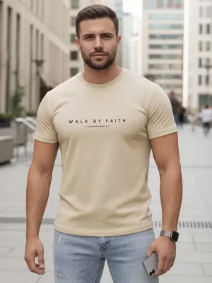 Tricou pentru bărbați DSTREET NX5123R-BT BEJ